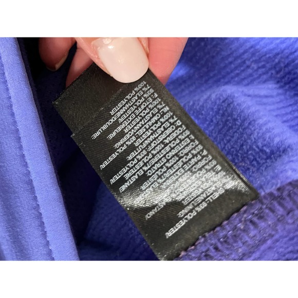 The North Face Periwinkle Navy Blue Sweater activewear jacket size M - Picture 9 of 12